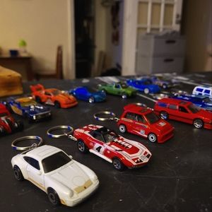 Diecast car keychains